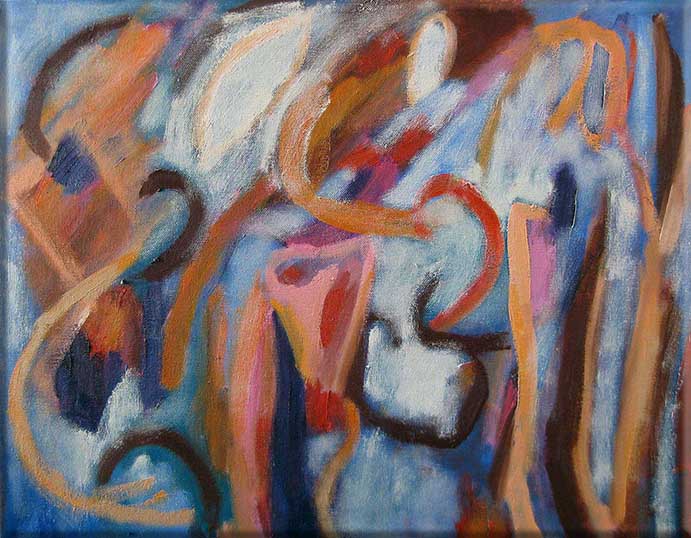 Tangled Emotions Oil Painting by Liz Neylan